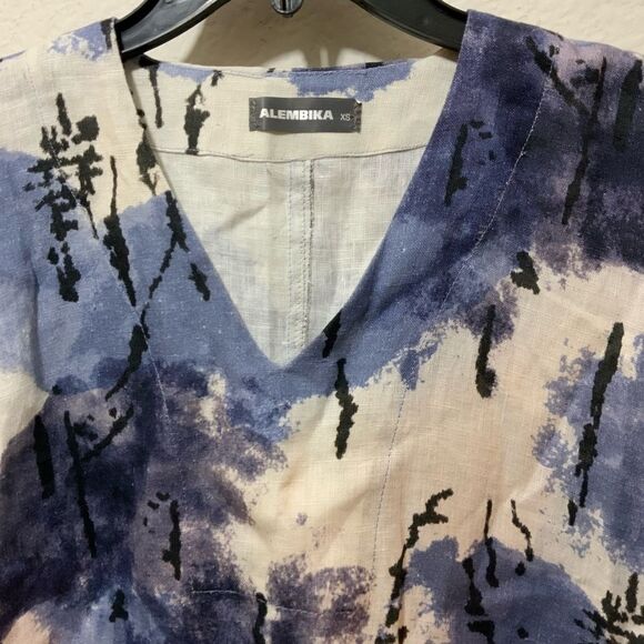 NWOT Alembika Dress blue XS - Picture 4 of 8